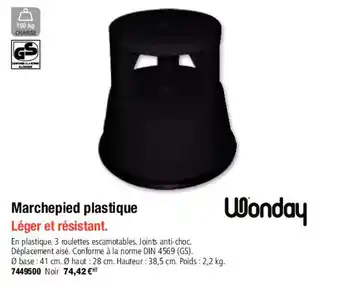 Marchepied plastique