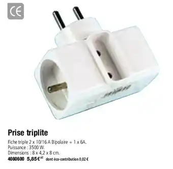 Prise triplite
