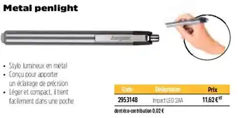 Metal penlight