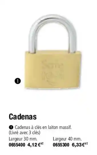 Plein ciel Cadenas offre