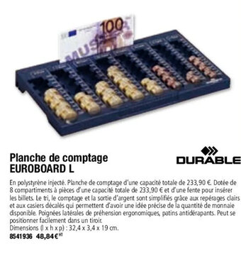 Plein ciel Planche de comptage EUROBOARD L offre