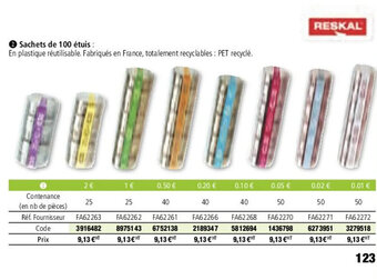 Plein ciel Sachets de 100 étuis offre