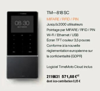 Plein ciel TM-818 SC offre