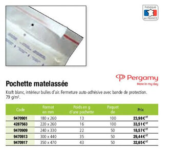 Plein ciel Pochette matelassée offre