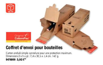 Plein ciel Coffret d'envoi pour bouteilles offre