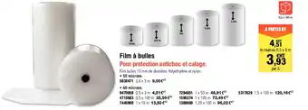 Plein ciel Film à bulles offre