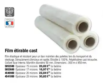 Film étirable cast