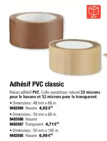 Adhésif PVC classic