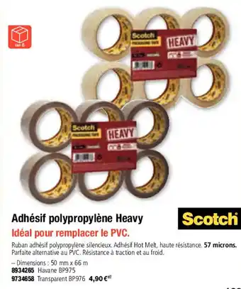 Adhésif polypropylÚne heavy