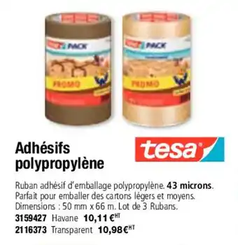 Adhésifs polypropylène