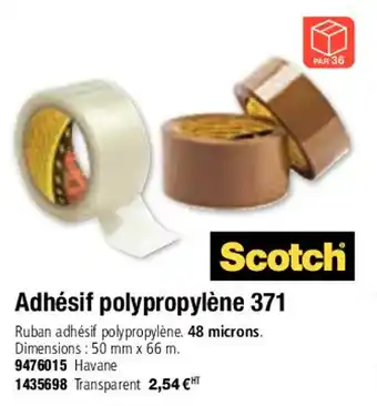 Adhésif polypropylène 371