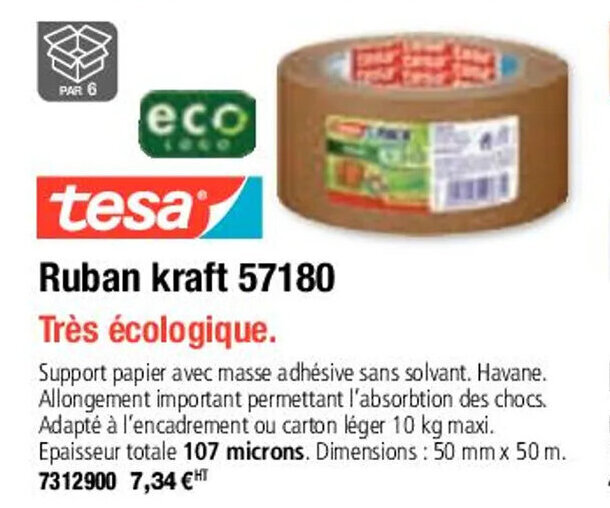 Plein ciel Ruban kraft 57180 offre