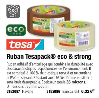 Plein ciel Ruban tesapack eco & strong offre