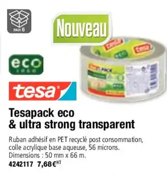 Plein ciel Tesapack eco & ultra strong transparent offre