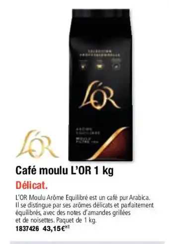Plein ciel Café moulu L'OR 1 kg offre