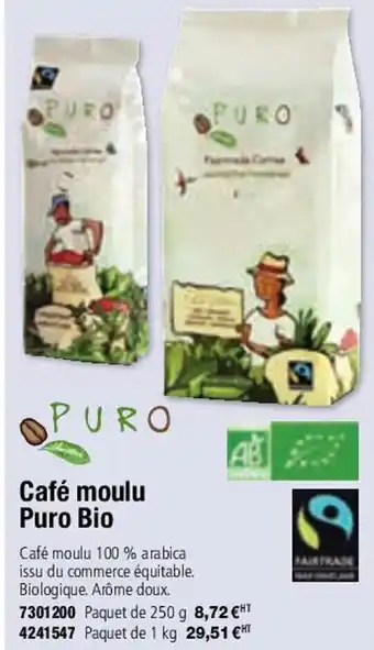Café moulu puro BIO