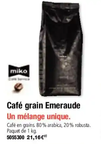 Café grain emeraude