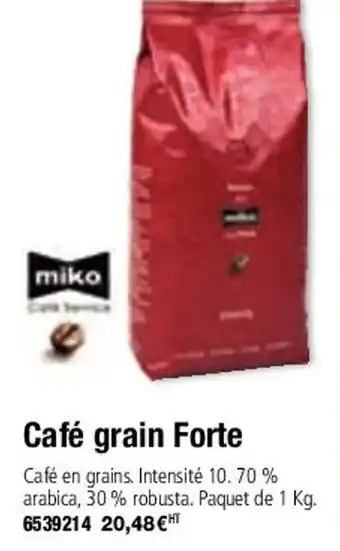 Plein ciel Café grain forte offre