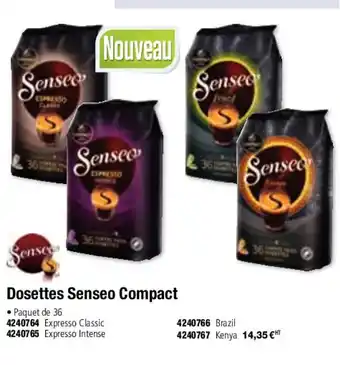 Dosettes senseo compact
