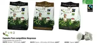 Capsules puro compatibles NESPRESSO