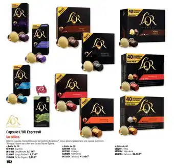 Capsule L'OR espresso