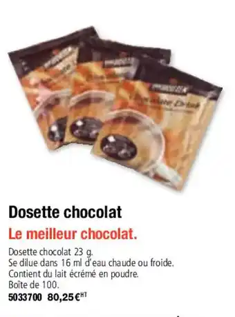 Dosette chocolat