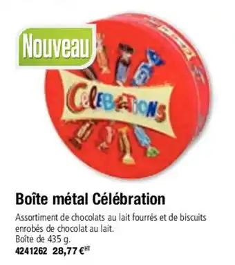 Boîte métal célébration