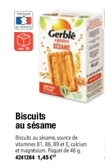 Biscuits au sésame