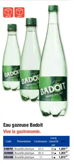 Eau gazeuse BADOIT