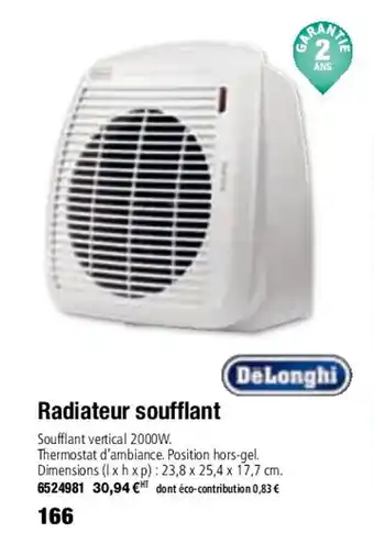 Radiateur soufflant