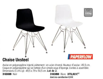 Plein ciel Chaise uxsteel offre