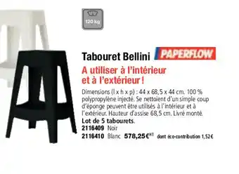 Plein ciel Tabouret bellini offre