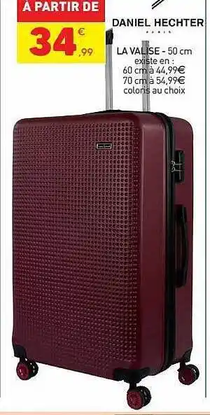 Stokomani La valise daniel hechter offre