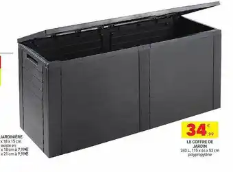 Stokomani Jardinière, le coffre de jardin offre