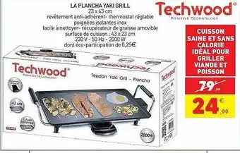 Stokomani La plancha yaki grill techwood offre