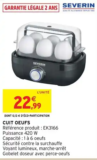 Intermarché Hyper Cuit oeufs offre