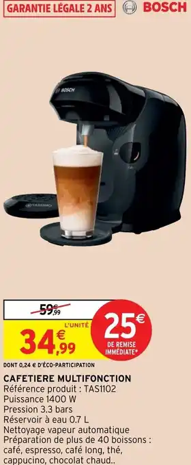 Intermarché Hyper Cafetiere multifonction offre