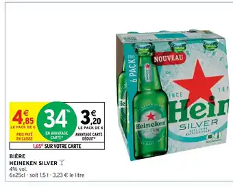 Intermarché Hyper Bière Heineken Silver offre