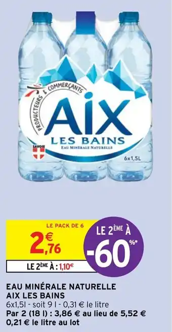 Intermarché Hyper Eau Minerale Naturelle Aix Les Bains offre