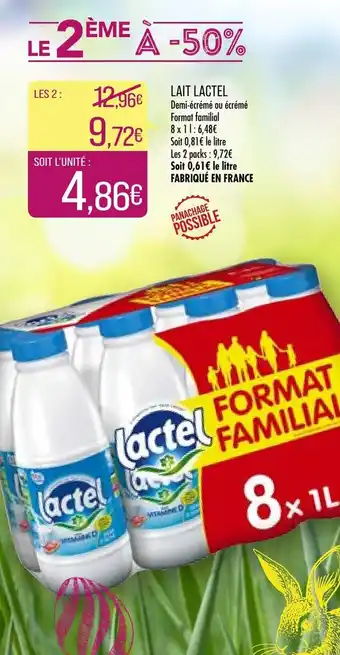 Match Lait Lactel offre
