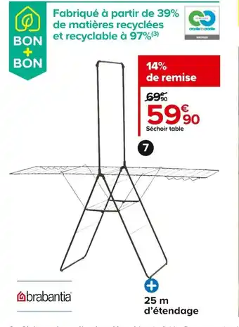 Castorama Sechoir Table offre