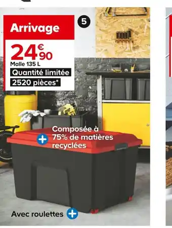 Castorama Malle de Rangement 135L offre
