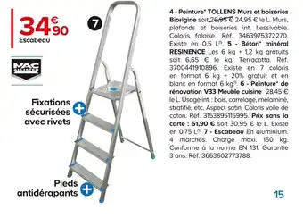 Castorama Escabeau offre
