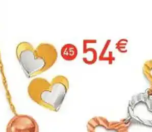 E.Leclerc Bijoux Boucles Or Jaune Et Rhodie offre