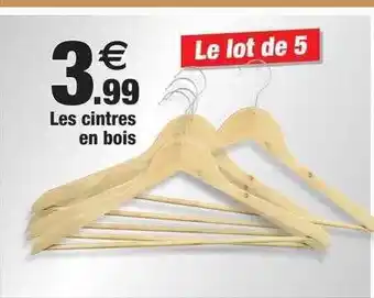 Bazarland Les cintres en bois offre