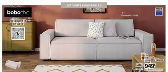Conforama Canapé convertible 3 places nihad offre