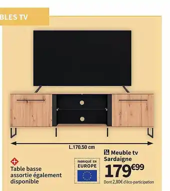 Conforama Meuble tv sardaigne offre