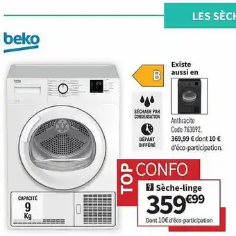 Conforama Sèche-linge beko offre