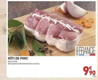 Grand Frais Rôti de porc offre