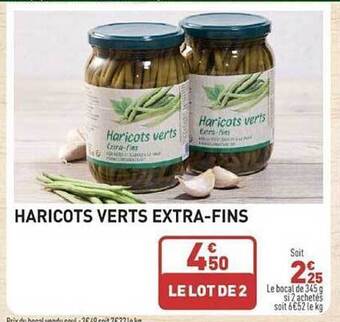 Haricots verts extra-fins